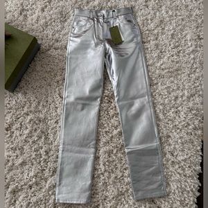 Gucci Metallic Jeans - SIZE: 27